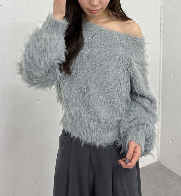 archives「シャギーオフショルニットプルオーバー」|ニット・セーター|