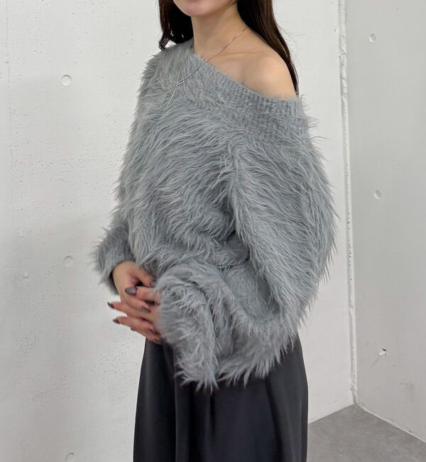 archives「シャギーオフショルニットプルオーバー」|ニット・セーター|