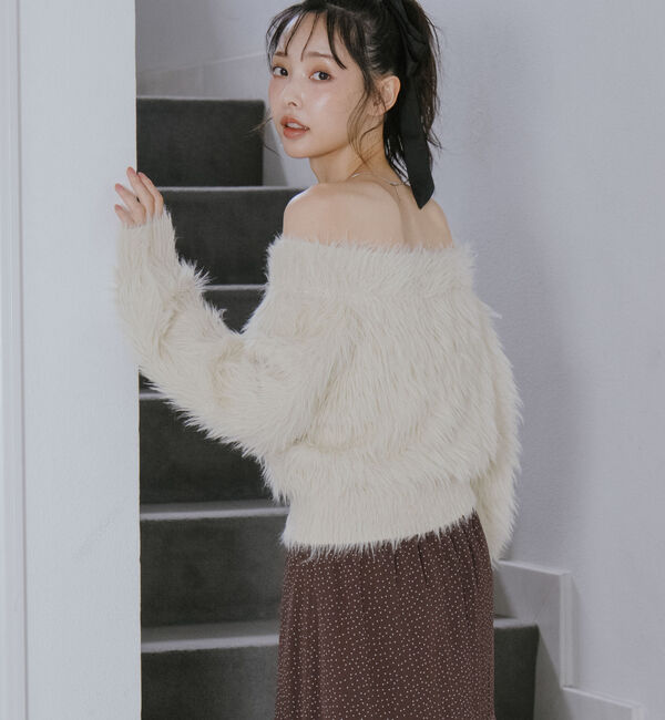 archives「シャギーオフショルニットプルオーバー」|ニット・セーター|