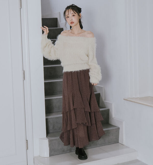 archives「シャギーオフショルニットプルオーバー」|ニット・セーター|