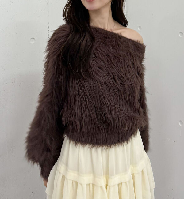 archives「シャギーオフショルニットプルオーバー」|ニット・セーター|