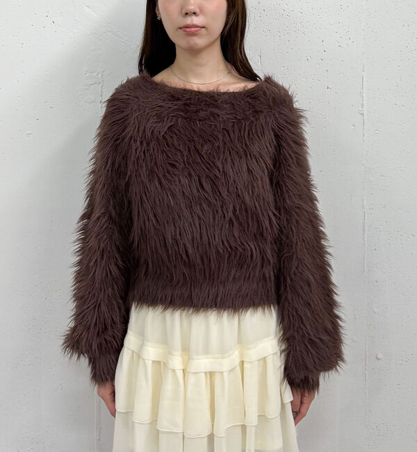 archives「シャギーオフショルニットプルオーバー」|ニット・セーター|