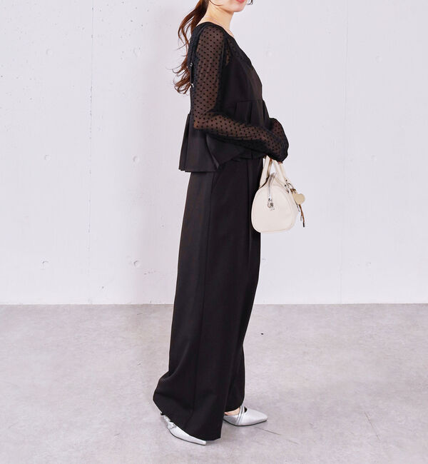 archives「【ＯＮかわ】プリーツペプラムビスチェ&times;スラックスＳＥＴ」|ワンピース|