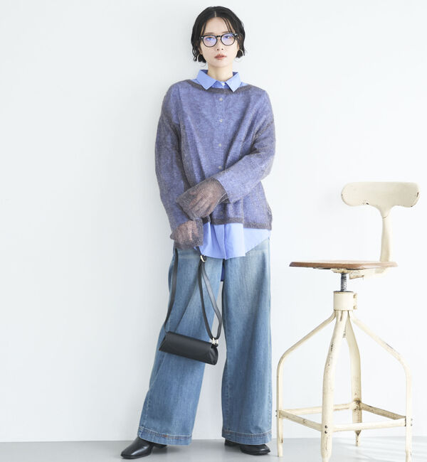 Doux archives「シアーモヘアニットプルオーバー」|ニット・セーター|