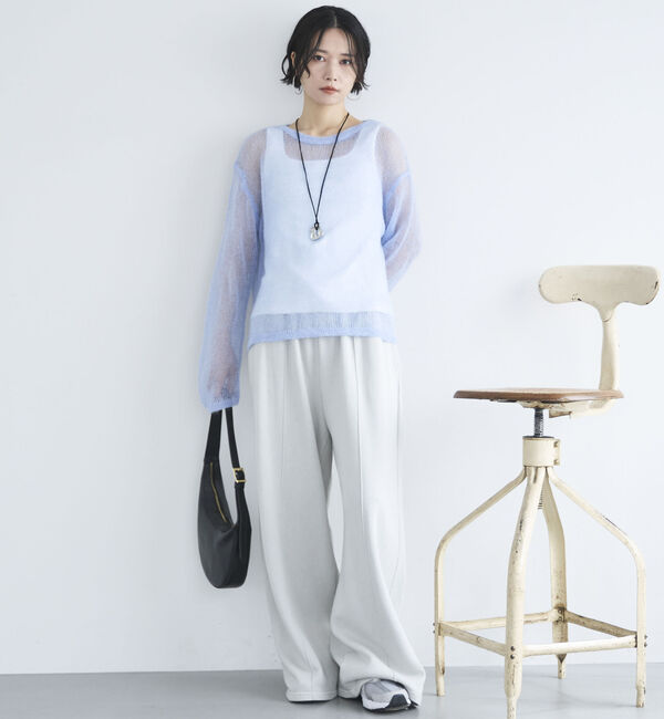 Doux archives「シアーモヘアニットプルオーバー」|ニット・セーター|