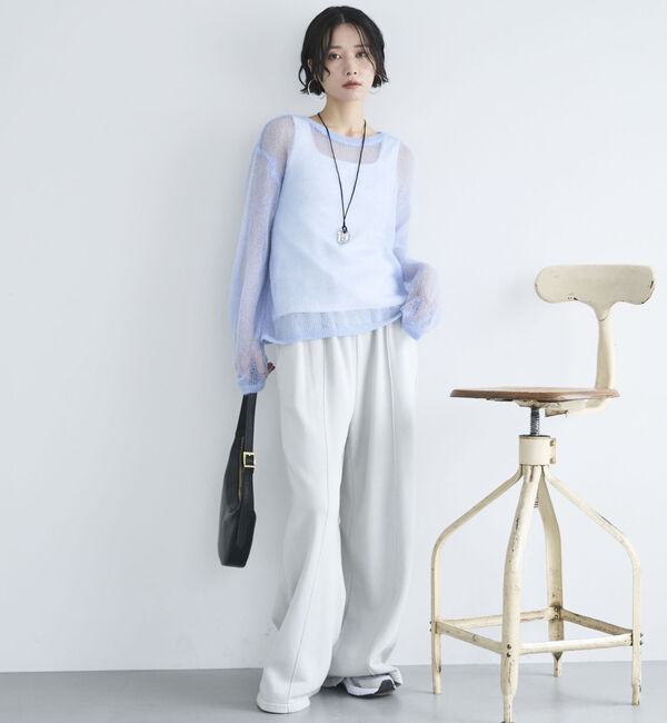 Doux archives「シアーモヘアニットプルオーバー」|ニット・セーター|