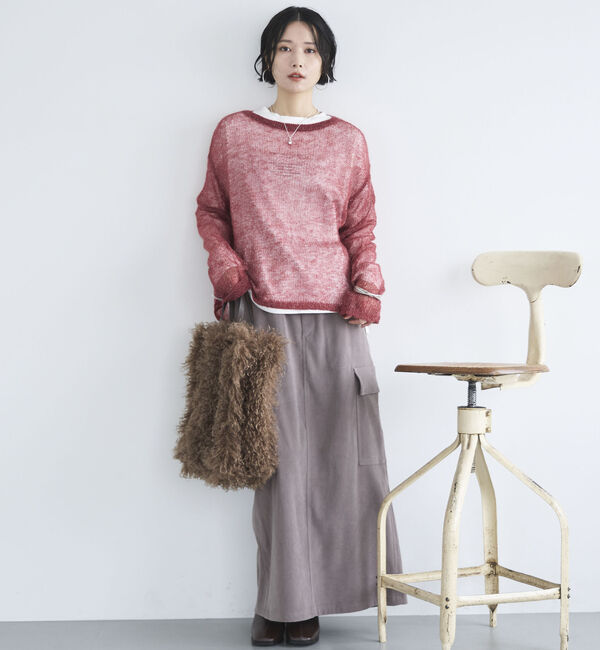 Doux archives「シアーモヘアニットプルオーバー」|ニット・セーター|