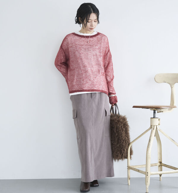 Doux archives「シアーモヘアニットプルオーバー」|ニット・セーター|