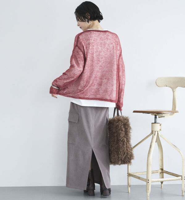 Doux archives「シアーモヘアニットプルオーバー」|ニット・セーター|