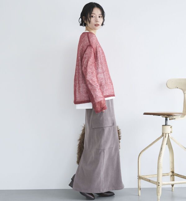 Doux archives「シアーモヘアニットプルオーバー」|ニット・セーター|