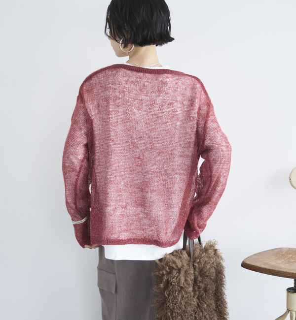 Doux archives「シアーモヘアニットプルオーバー」|ニット・セーター|