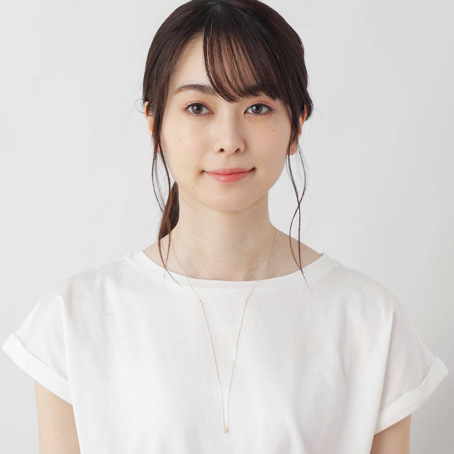 COCOSHNIK「K10ハニーカットボール スクエア スライドネックレス」|ネックレス|