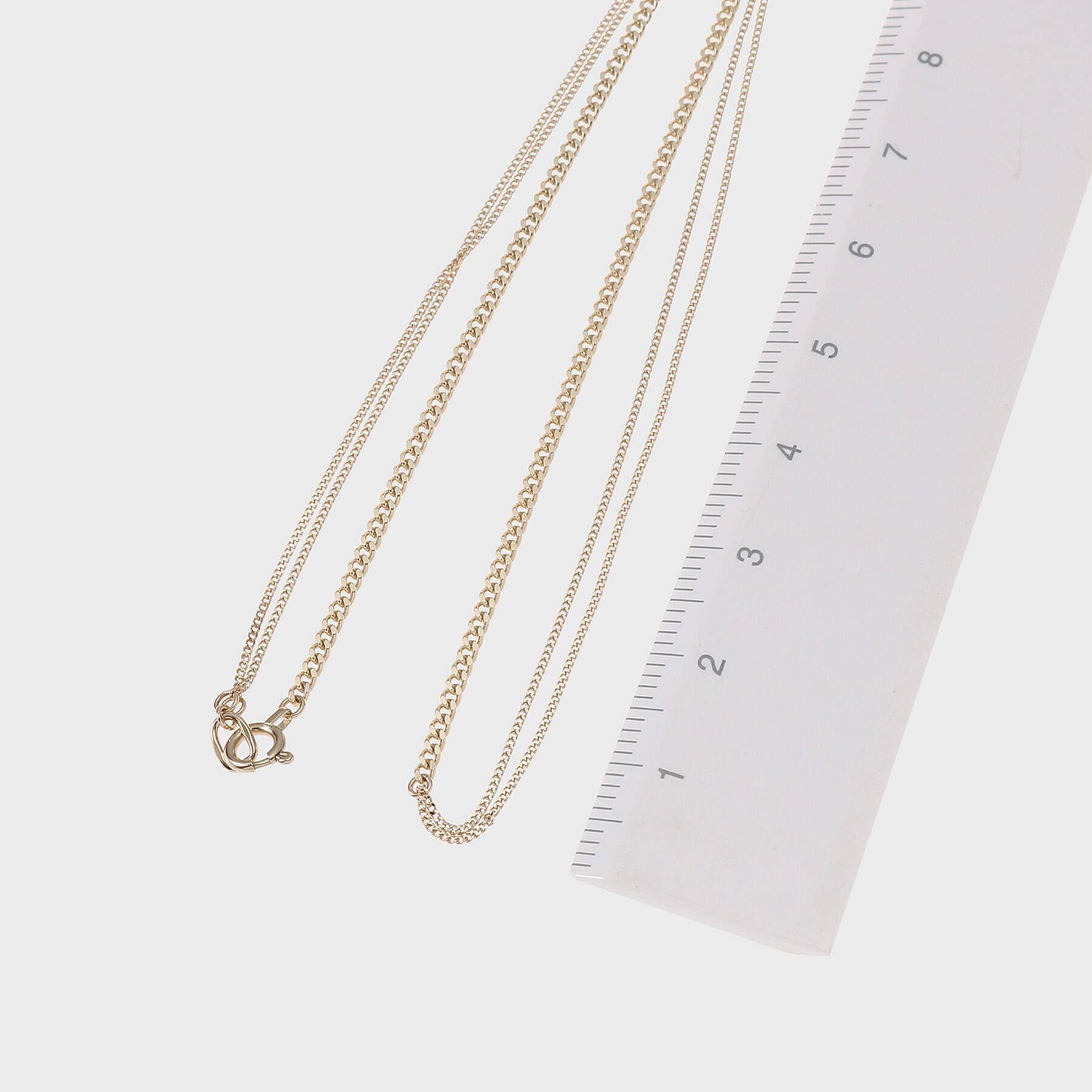 COCOSHNIK「K10キヘイチェーン アシンメトリー ネックレス」|ネックレス|