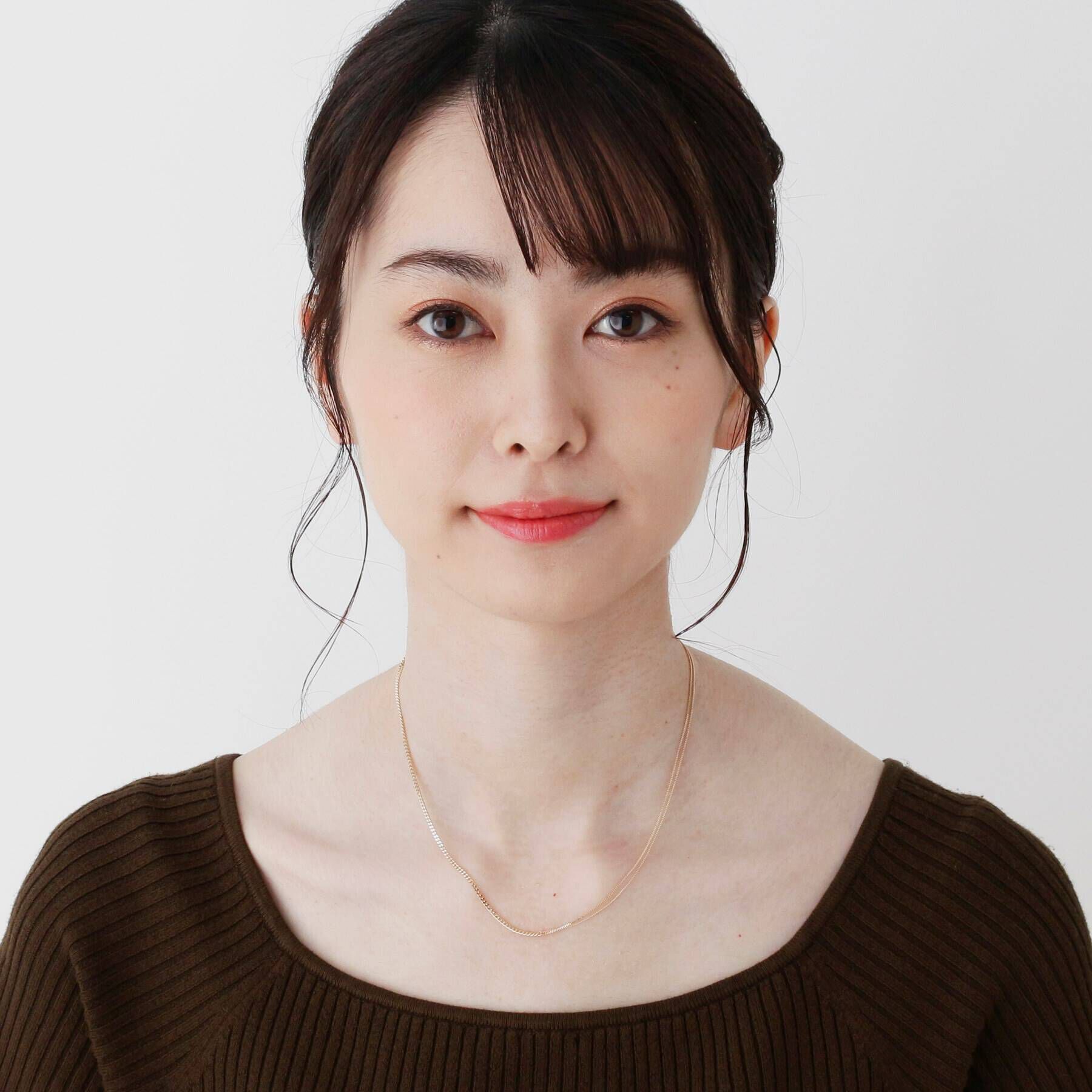 COCOSHNIK「K10キヘイチェーン アシンメトリー ネックレス」|ネックレス|