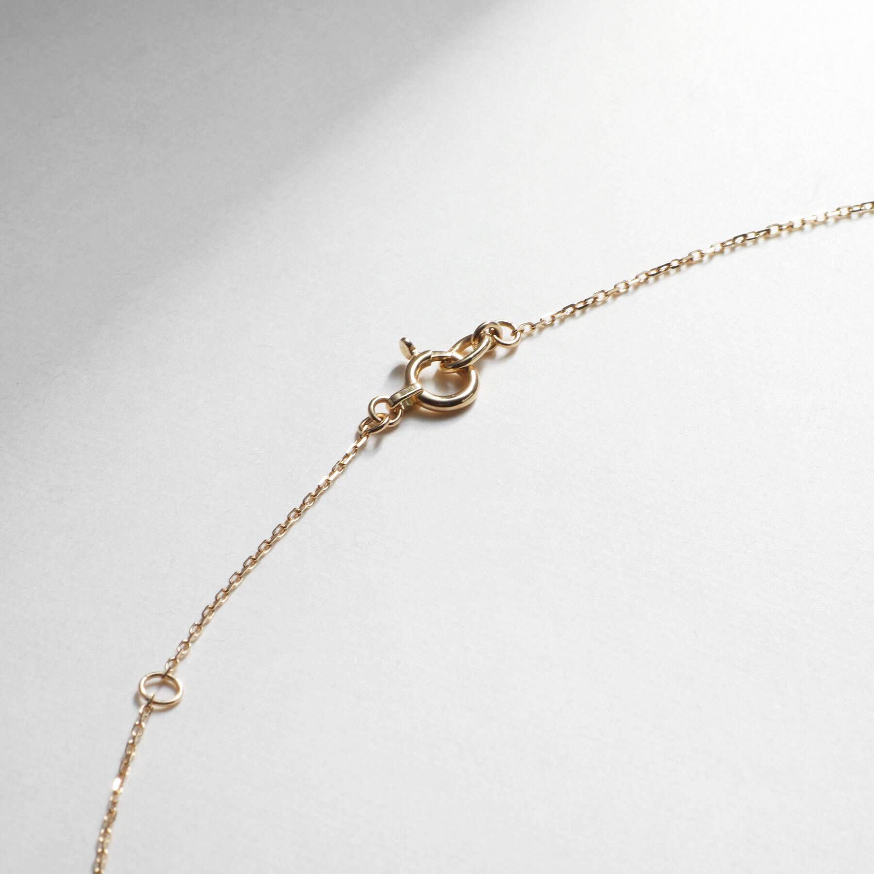 COCOSHNIK「K18ダイヤモンド バゲットカット アーチネックレス」|ネックレス|