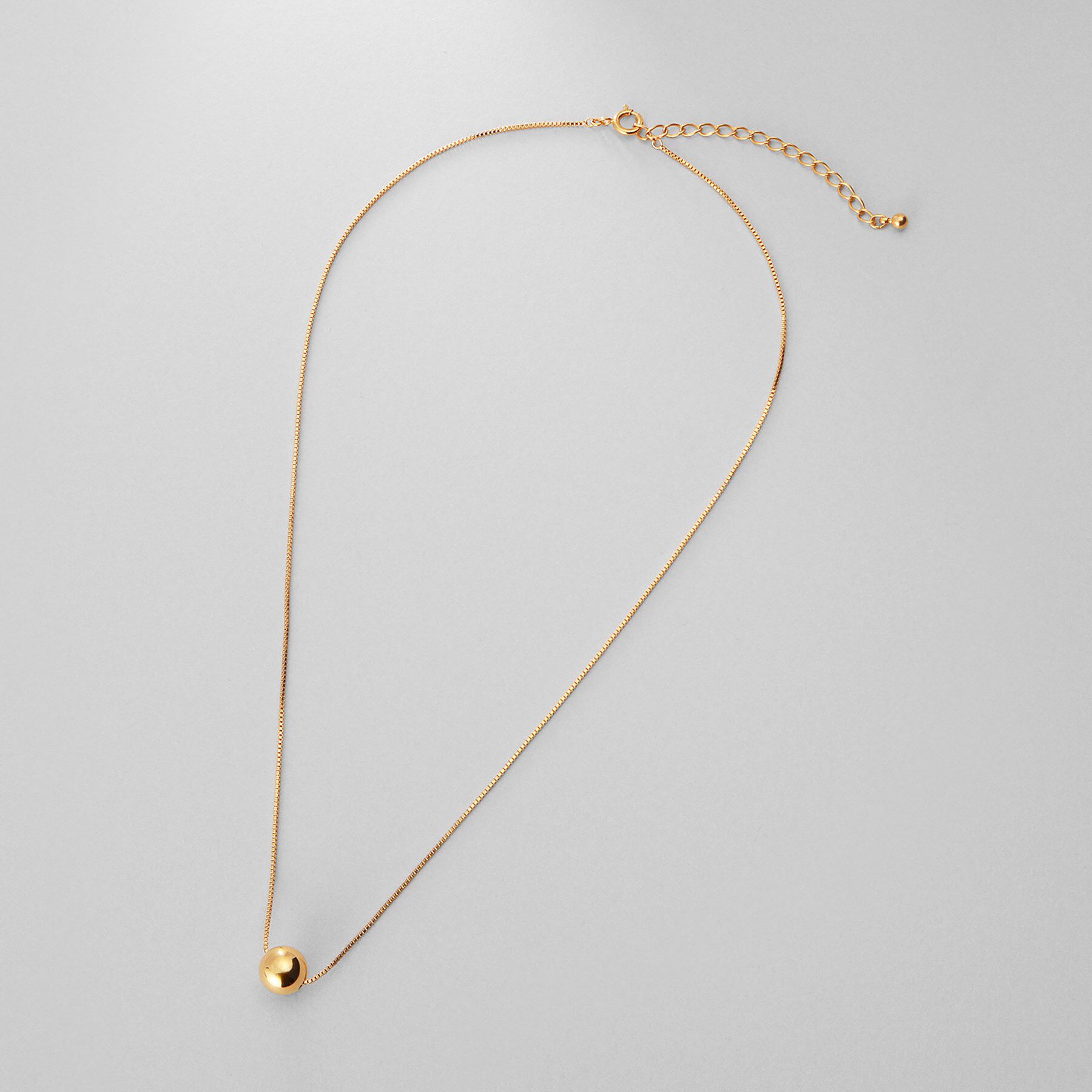 COCOSHNIK ONKITSCH「シルバー ホロウボール ネックレスS GP」|ネックレス|