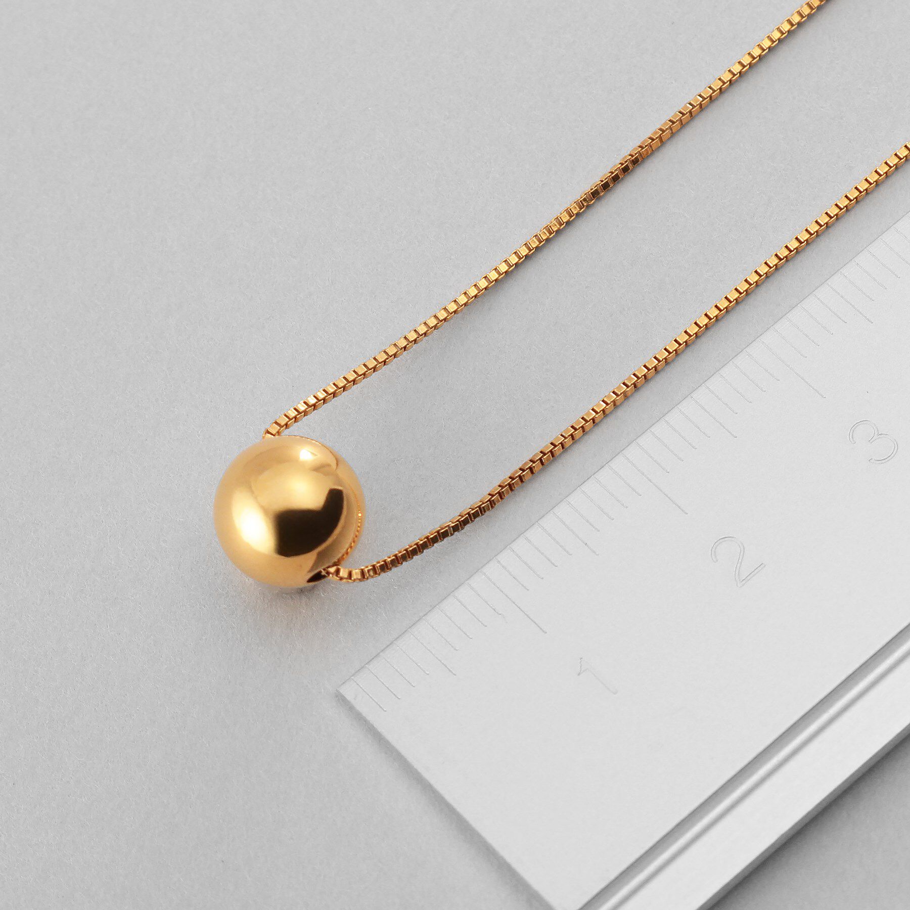 COCOSHNIK ONKITSCH「シルバー ホロウボール ネックレスS GP」|ネックレス|