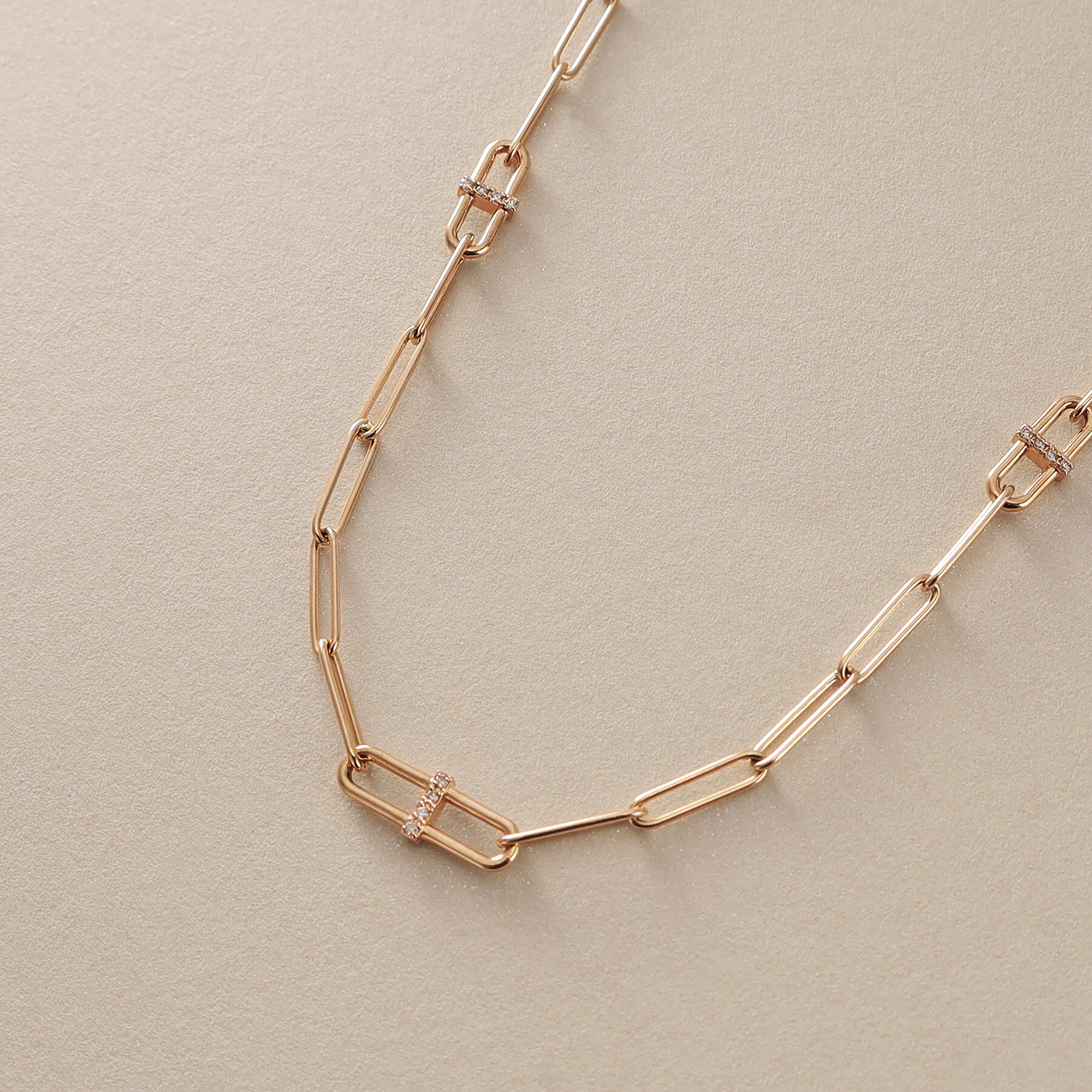 COCOSHNIK「◆K10ダイヤモンド PCモチーフステーション ネックレス」|ネックレス|