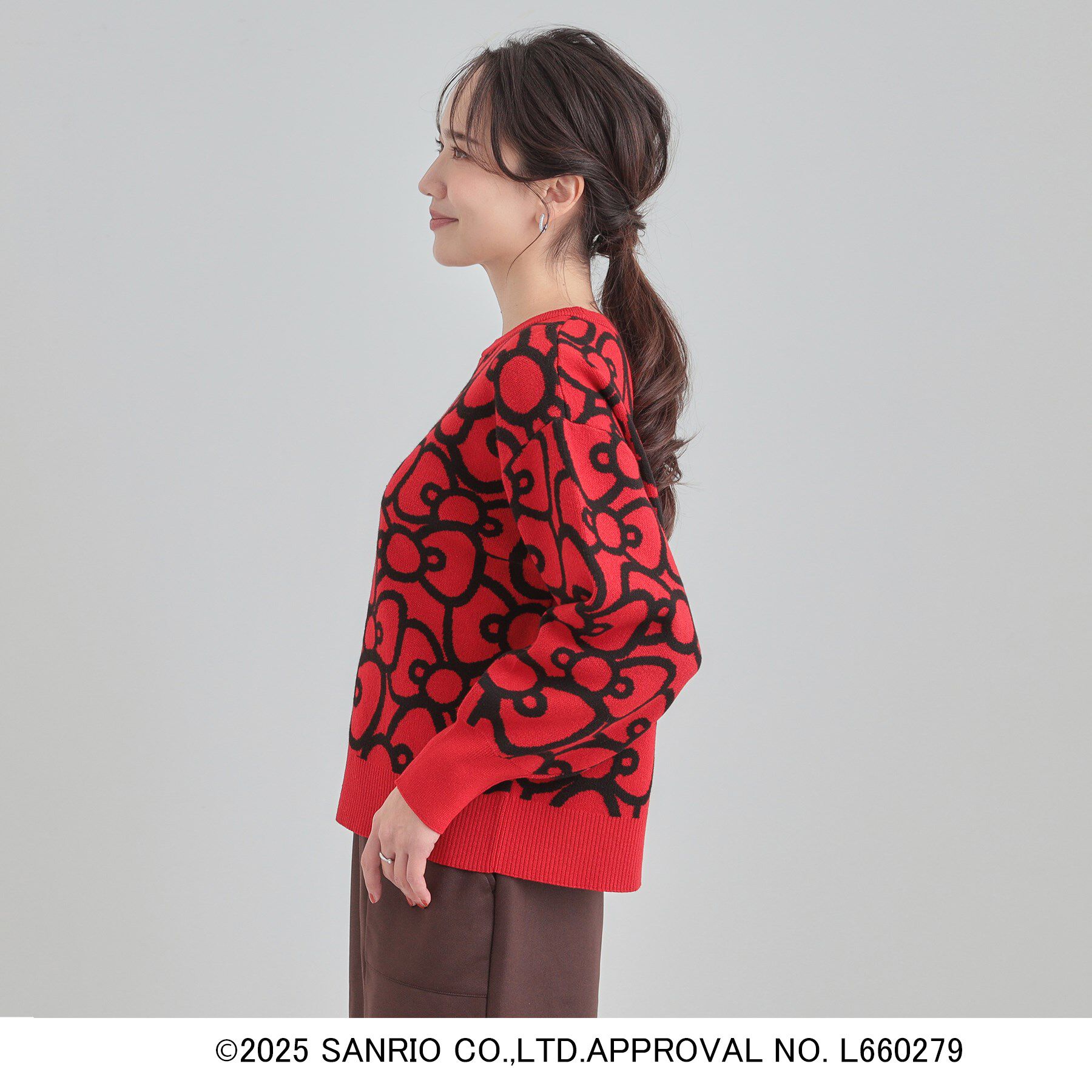 SHOO･LA･RUE「【HELLO KITTY コラボ】春まで着れる スウェットライクニット」|ニット・セーター|