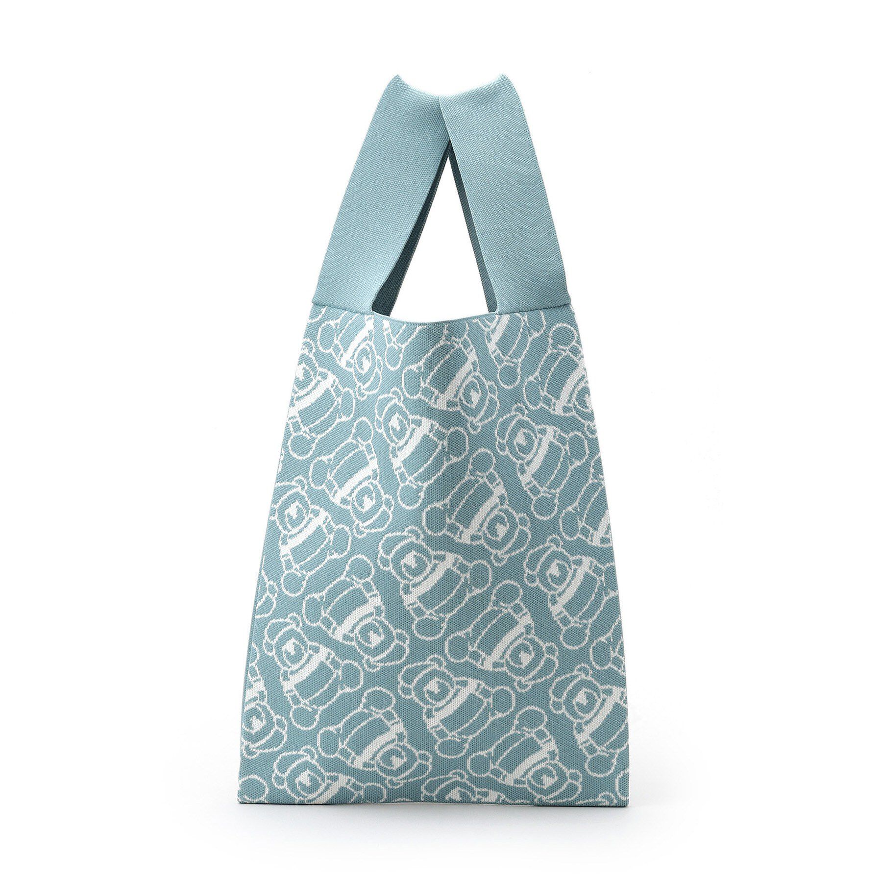 Dessin「【マシンウォッシャブル】Deddyジャガードニットバッグ」|トートバッグ|