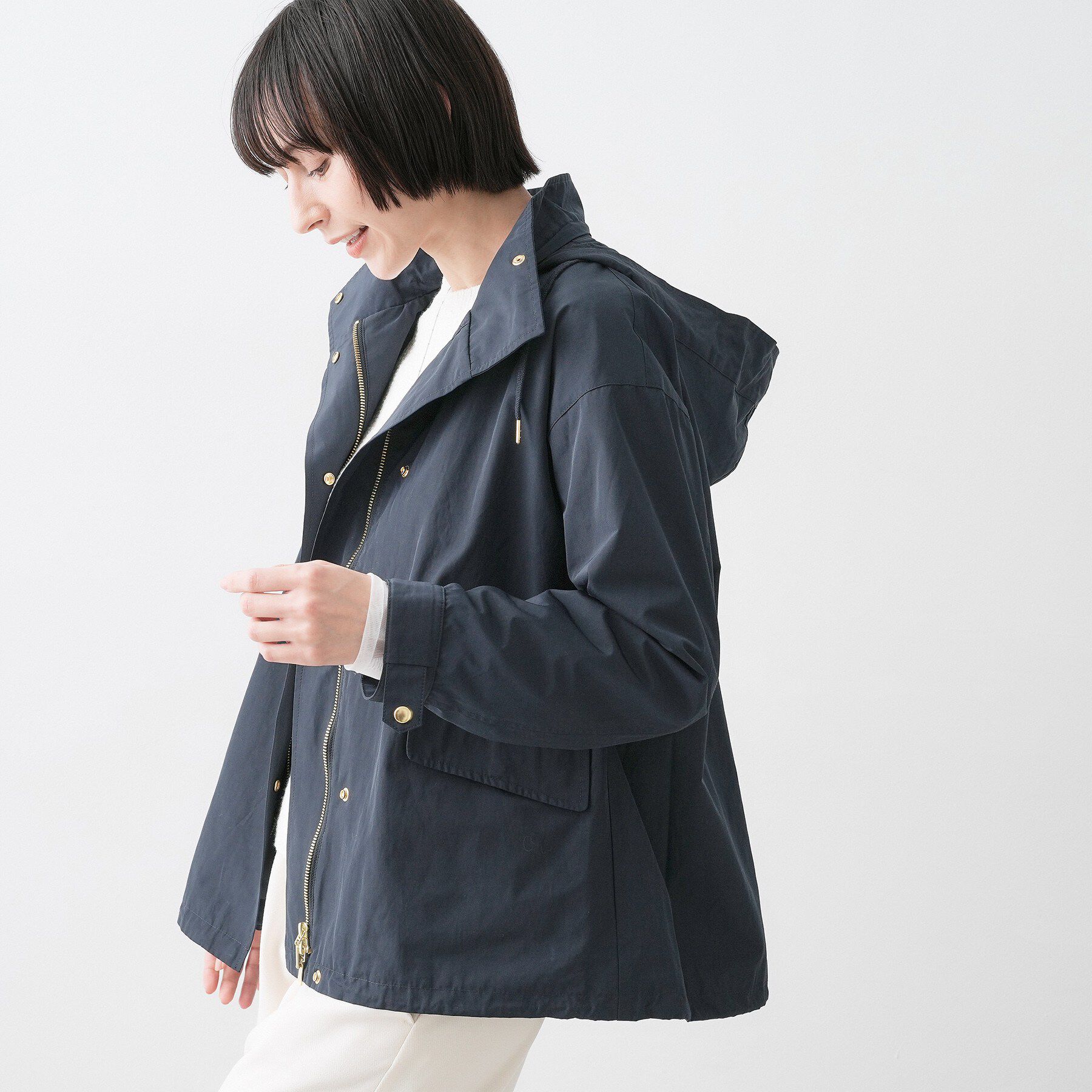 Dessin「【撥水/2WAY】フーディーブルゾン」|ブルゾン・スタジャン|