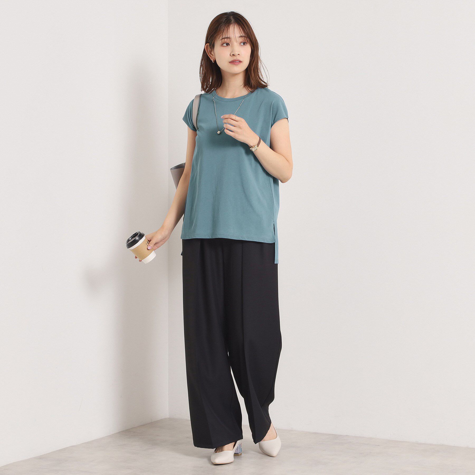 ITS&rsquo;DEMO「【洗濯機OK／ウエストゴム】製品染め風ジャージーセットアップ」|スーツ|