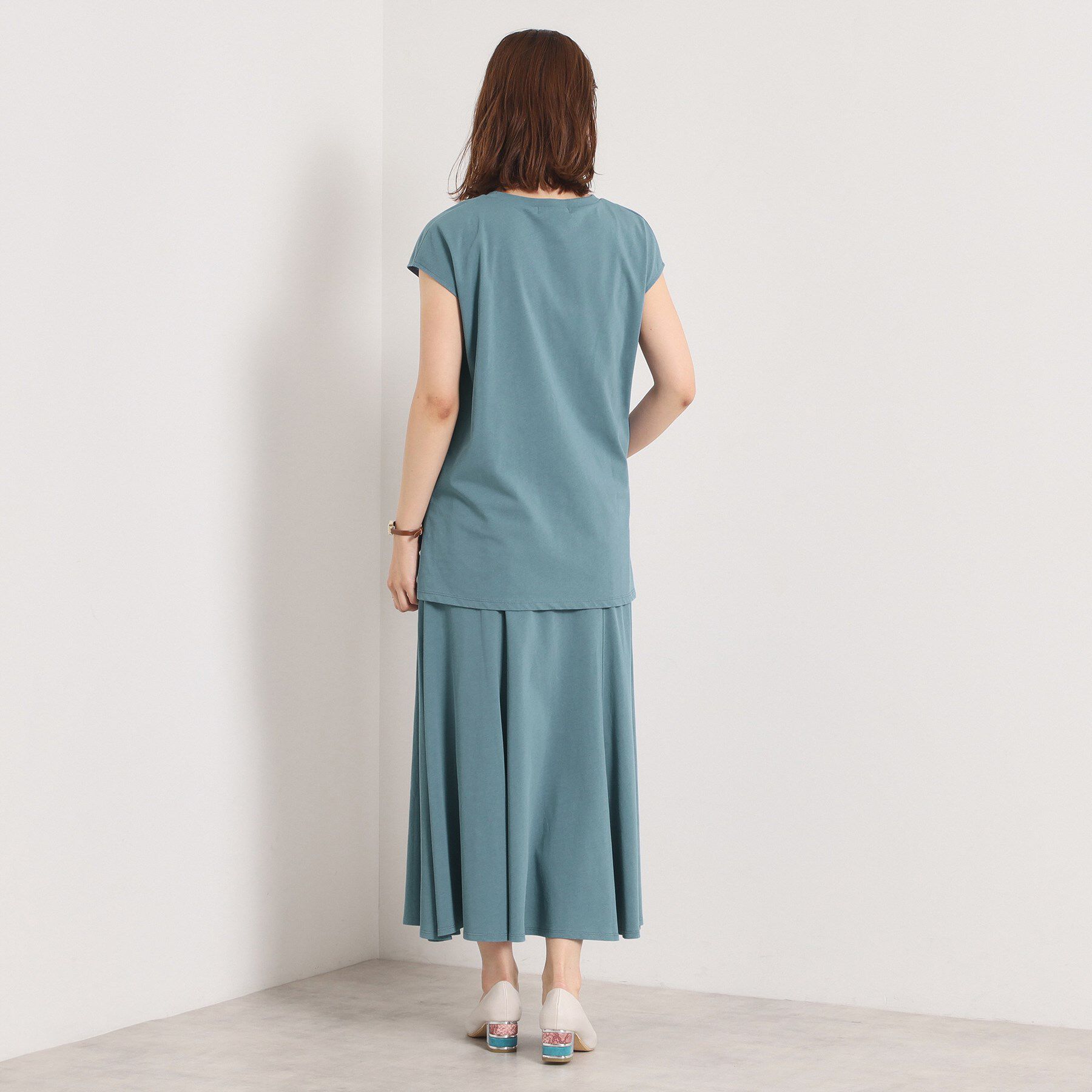 ITS&rsquo;DEMO「【洗濯機OK／ウエストゴム】製品染め風ジャージーセットアップ」|スーツ|