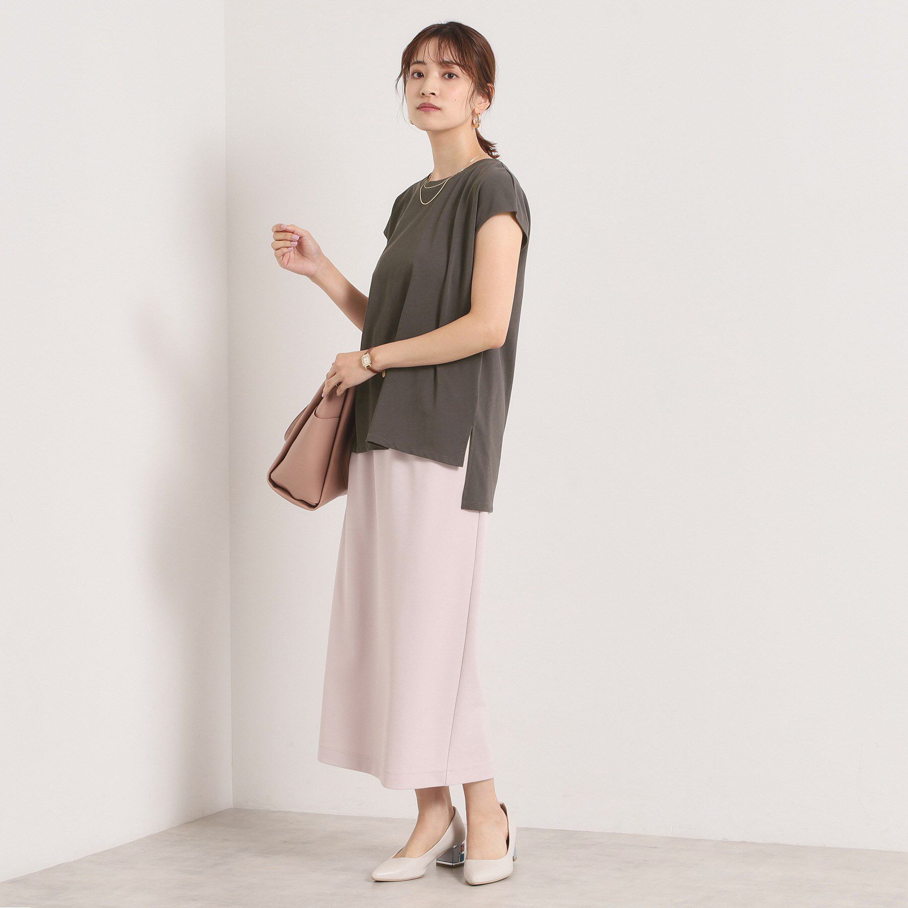 ITS&rsquo;DEMO「【洗濯機OK／ウエストゴム】製品染め風ジャージーセットアップ」|スーツ|