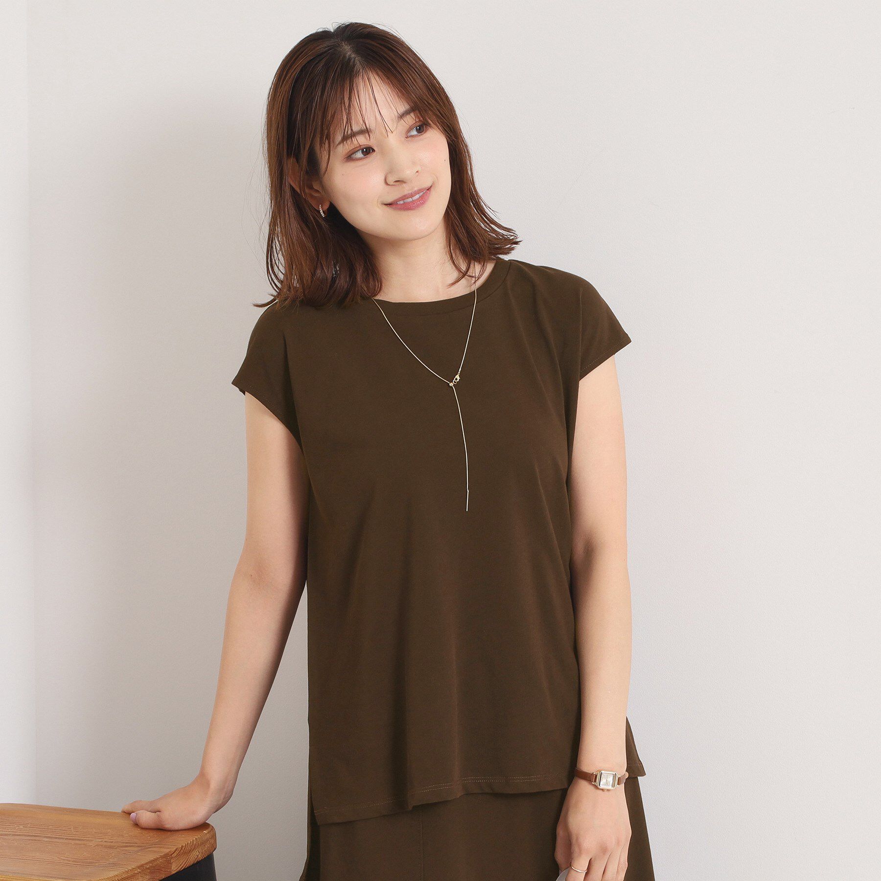 ITS&rsquo;DEMO「【洗濯機OK／ウエストゴム】製品染め風ジャージーセットアップ」|スーツ|