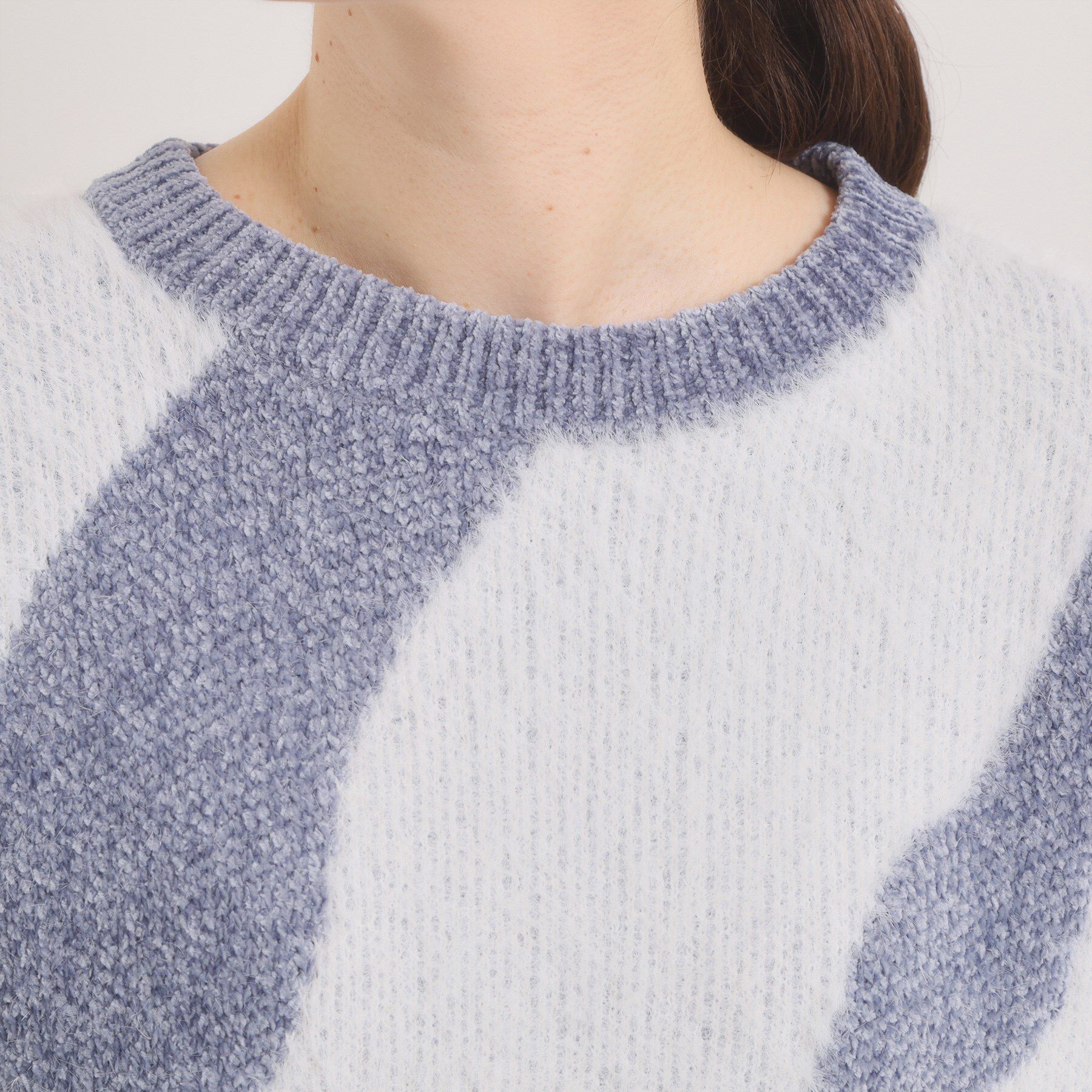 ITS&rsquo;DEMO「【手洗い可】モール&times;シャギーニット」|ニット・セーター|