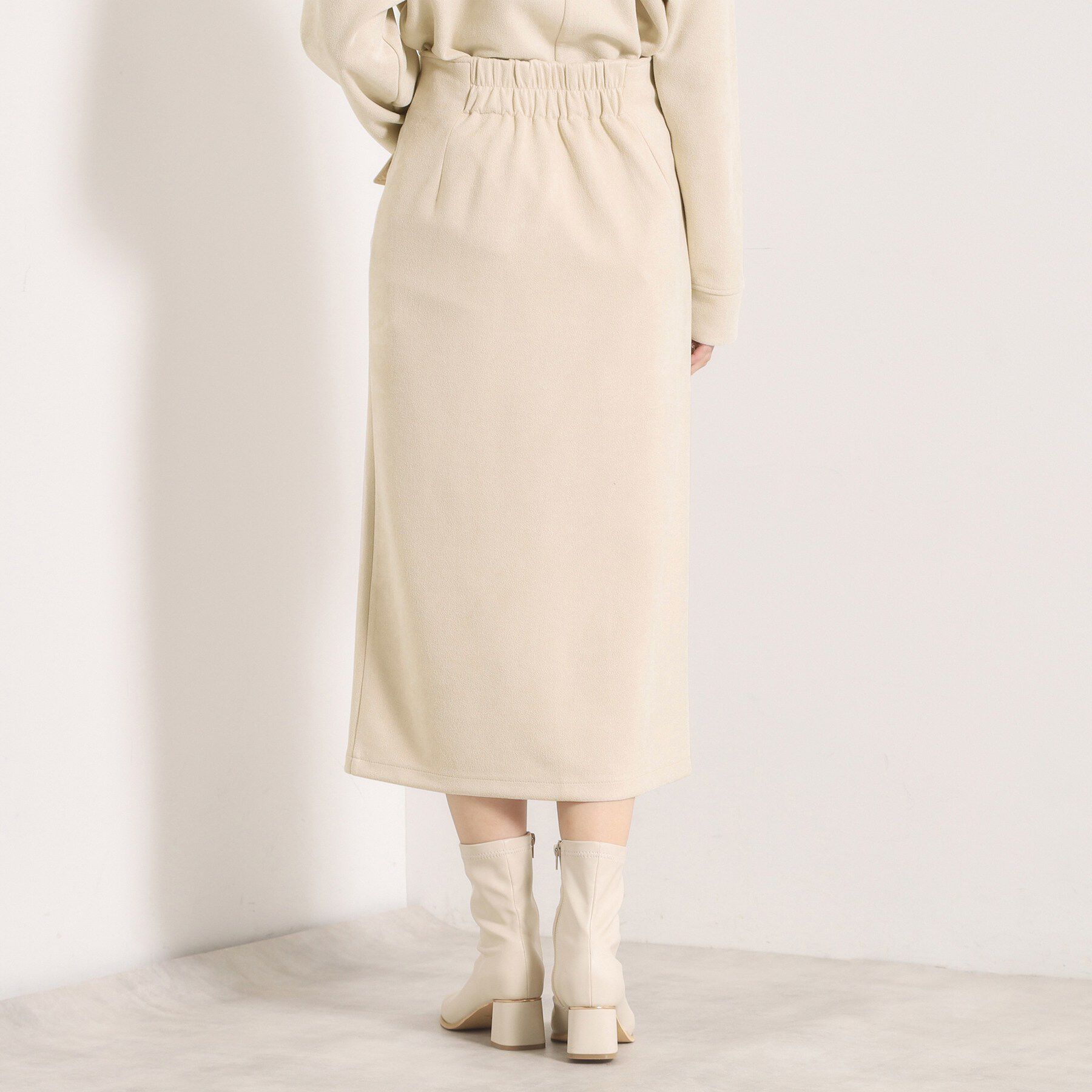 ITS&rsquo;DEMO「【セットアップ可／手洗い可】カットスエードスカート」|スカート|