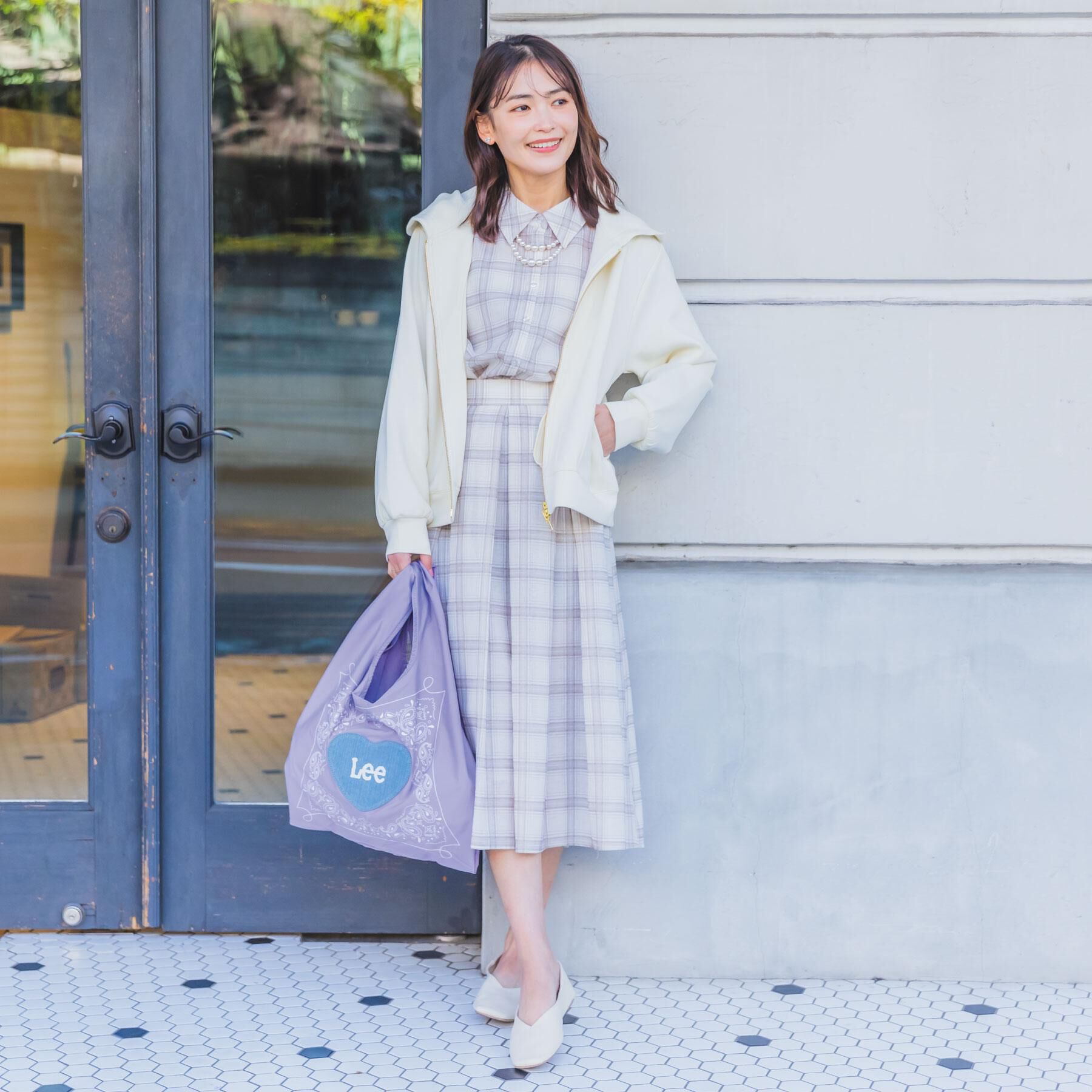 ITS&rsquo;DEMO「【セットアップ可／手洗い可】シアーチェックシャツ」|シャツ・ブラウス|