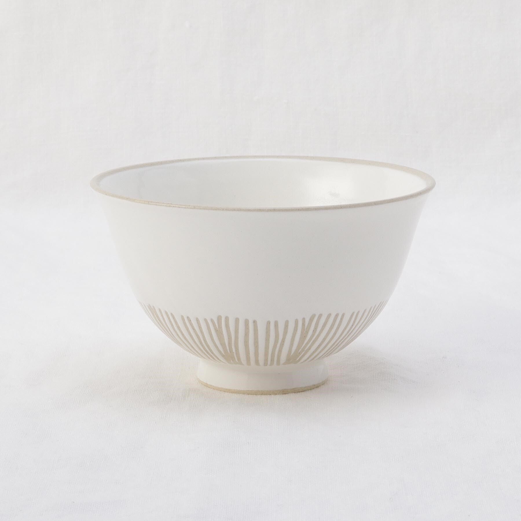 212 KITCHEN STORE「帯千筋 飯碗 WH」|食器・キッチングッズ|