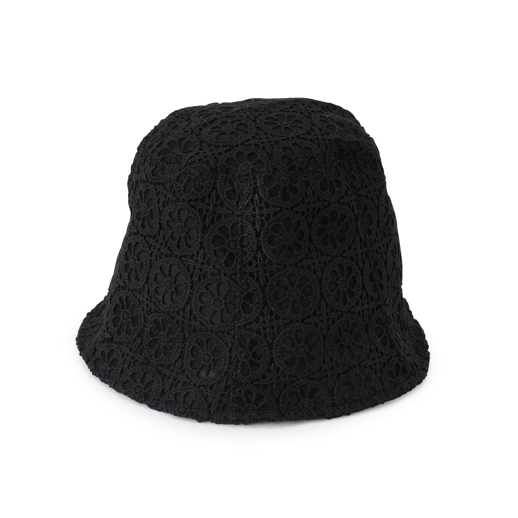 Grandedge「レースハット バケットハット」|ハット|ブラック(019)