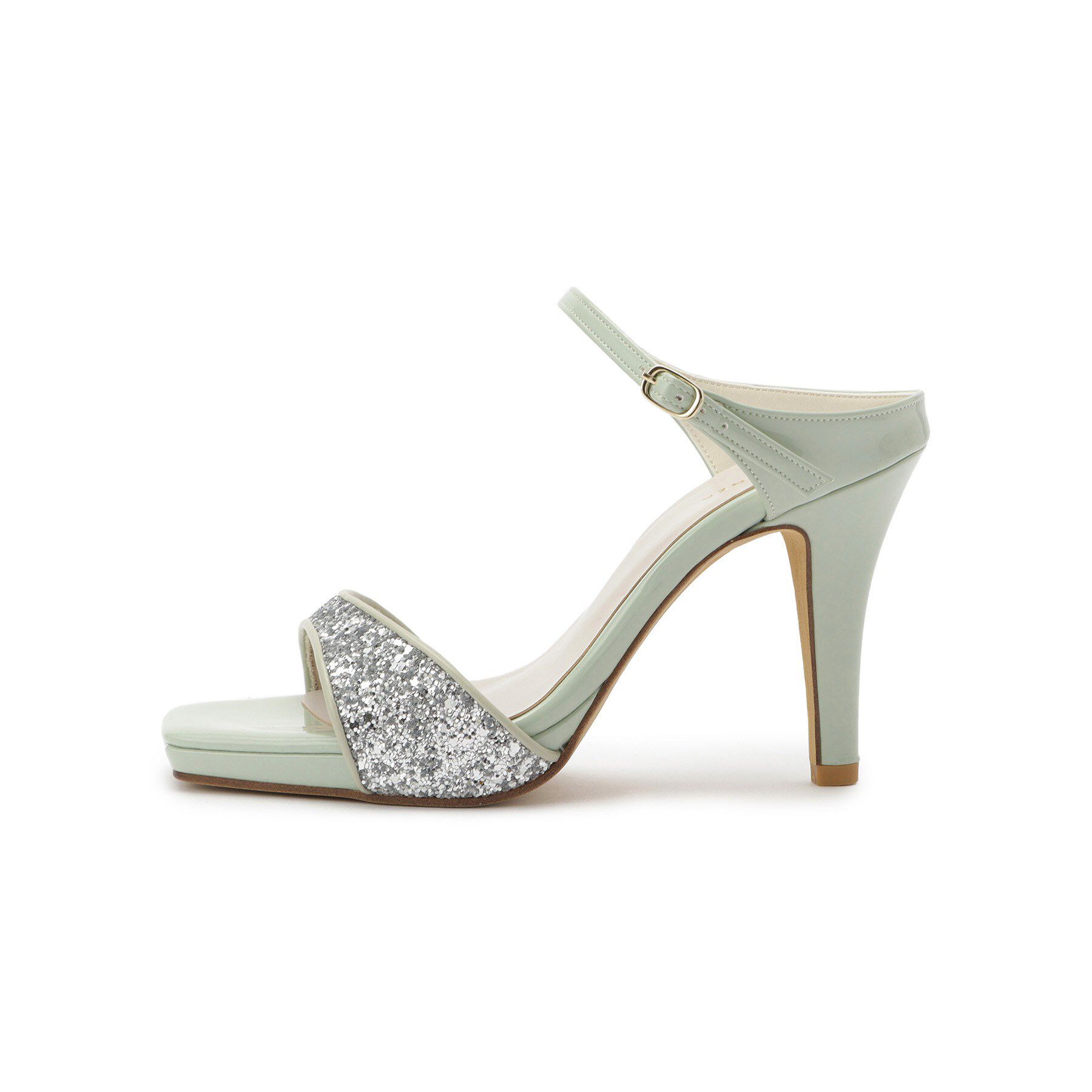 ESPERANZA「スクエアトゥグリッターミュール」|サンダル|