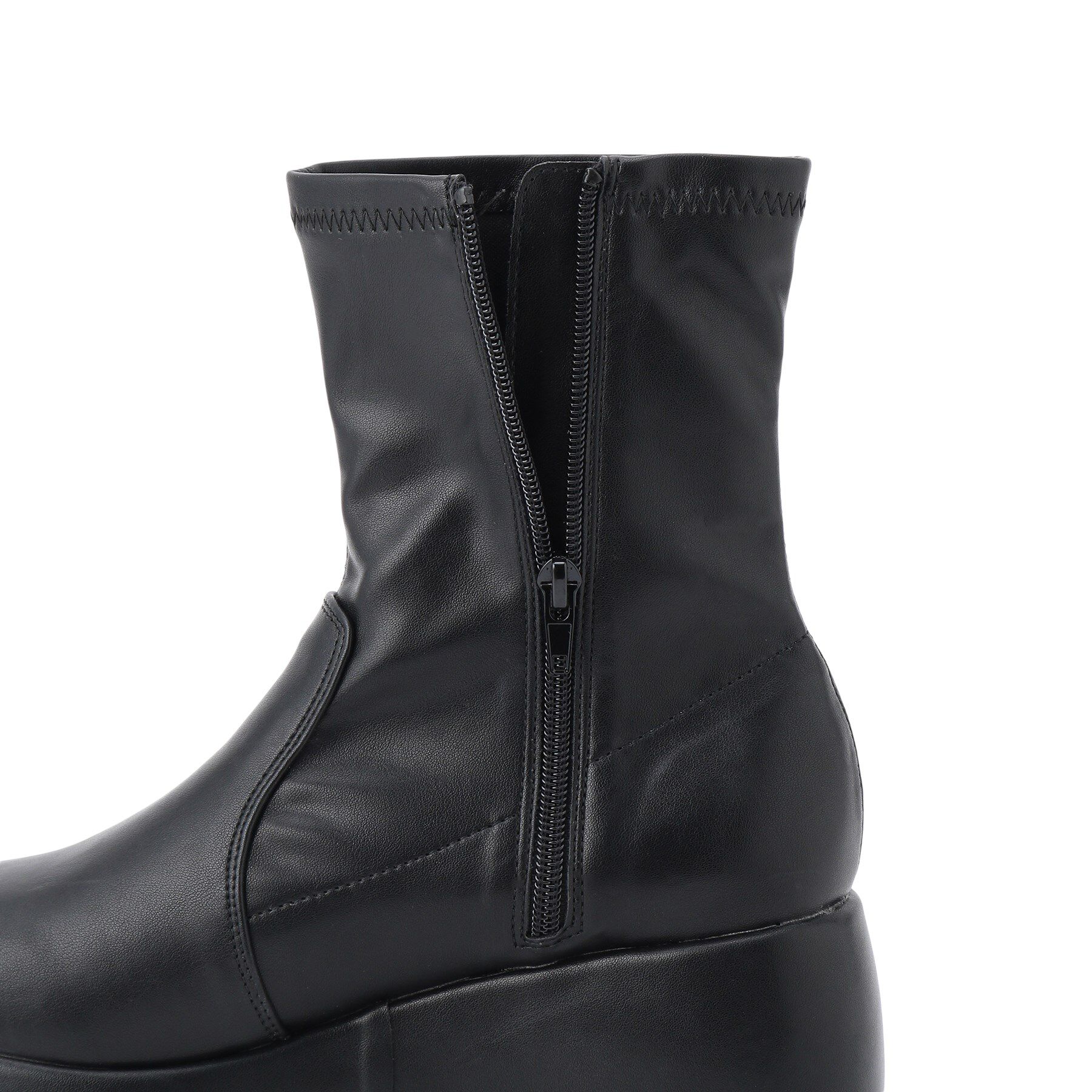 csT&P「厚底プレーンブーツ」|ショートブーツ|