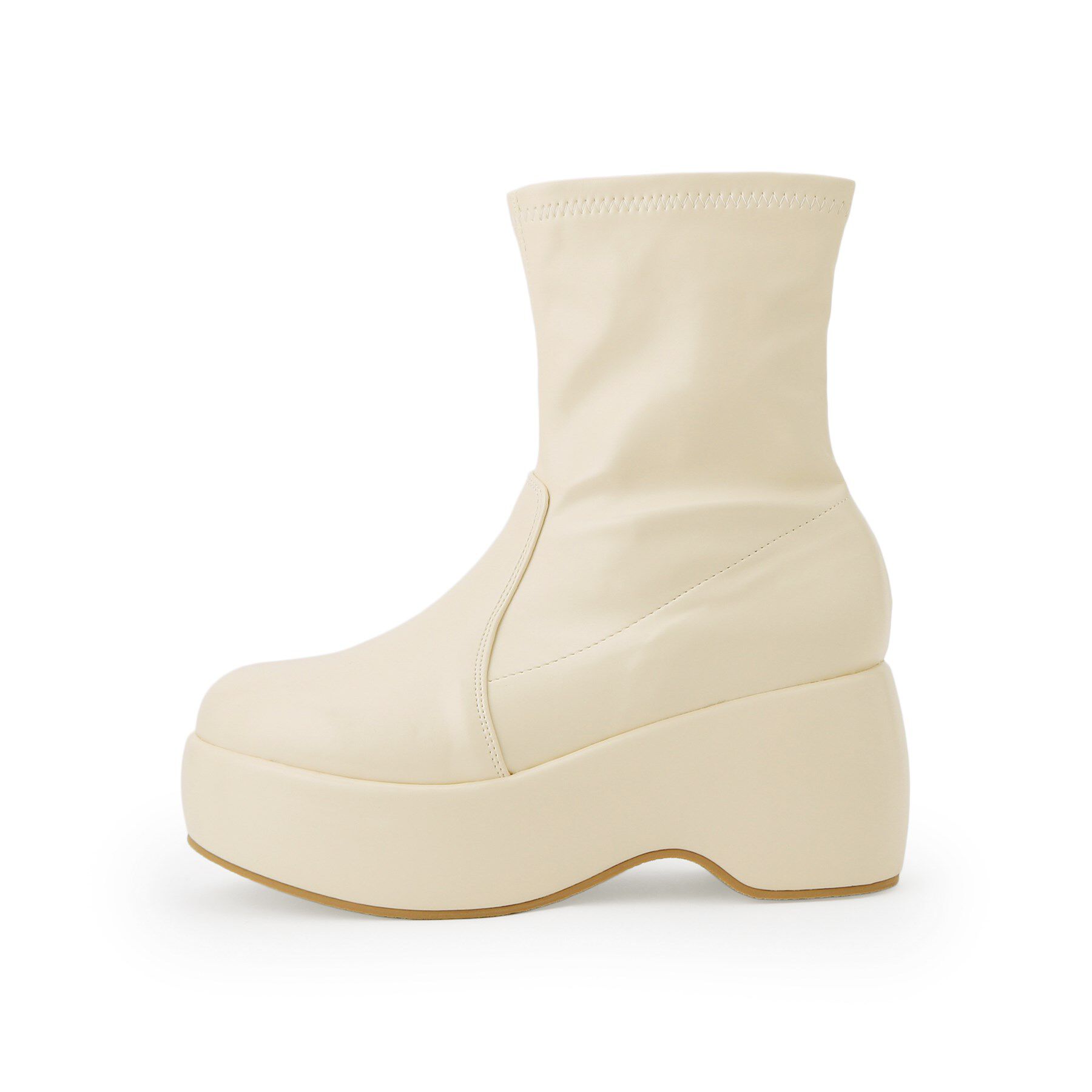 csT&P「厚底プレーンブーツ」|ショートブーツ|