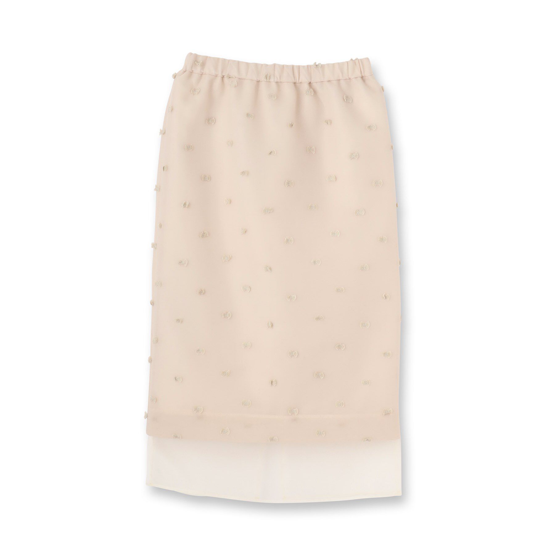 SunaUna「【シアー／ウエストゴム】リボンジャカードスカート」|スカート|