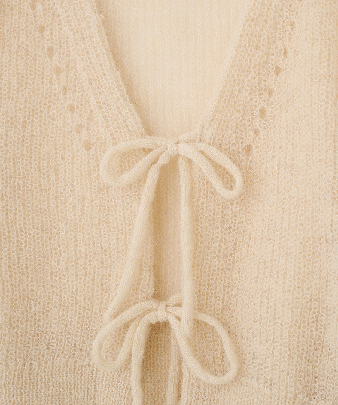 COCO DEAL「モヘアニットリボンカーディガン」|ニット・セーター|