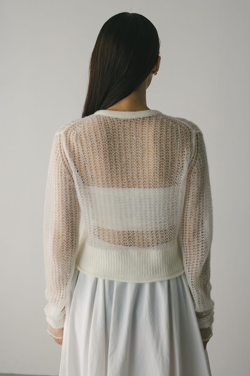 STYLEMIXER「レイヤースリーブモヘアミックスニットカーデ」|ニット・セーター|