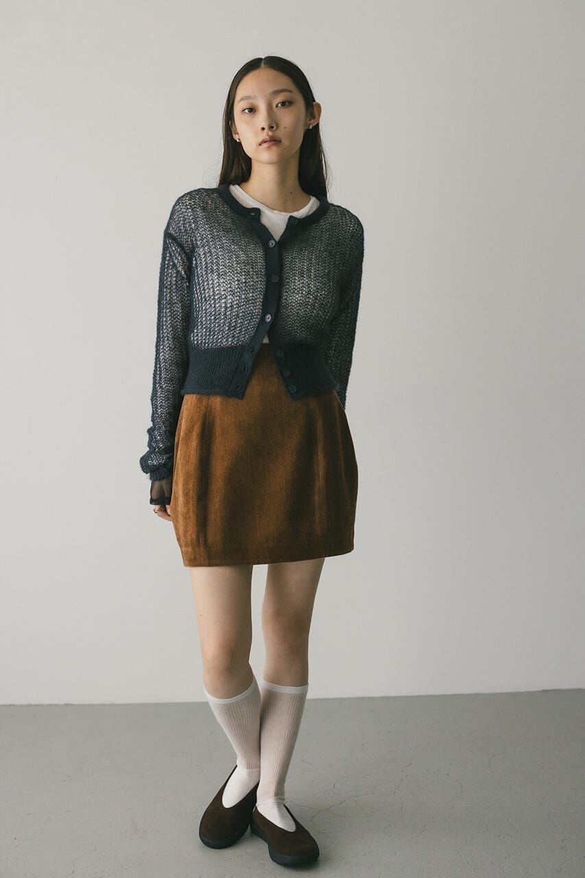 STYLEMIXER「レイヤースリーブモヘアミックスニットカーデ」|ニット・セーター|C.GRY