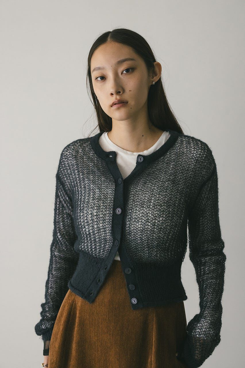 STYLEMIXER「レイヤースリーブモヘアミックスニットカーデ」|ニット・セーター|