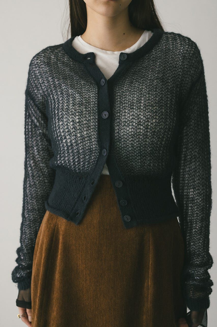 STYLEMIXER「レイヤースリーブモヘアミックスニットカーデ」|ニット・セーター|