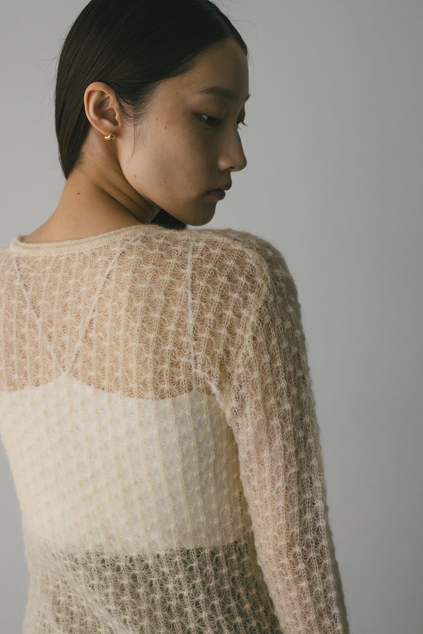 STYLEMIXER「2WAYモヘアミックスリボンニット」|ニット・セーター|