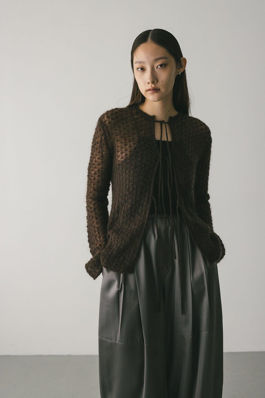 STYLEMIXER「2WAYモヘアミックスリボンニット」|ニット・セーター|BRN