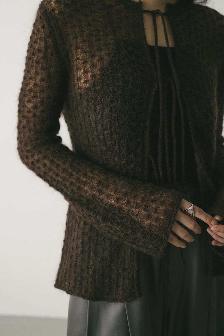 STYLEMIXER「2WAYモヘアミックスリボンニット」|ニット・セーター|