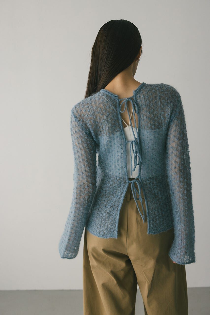 STYLEMIXER「2WAYモヘアミックスリボンニット」|ニット・セーター|