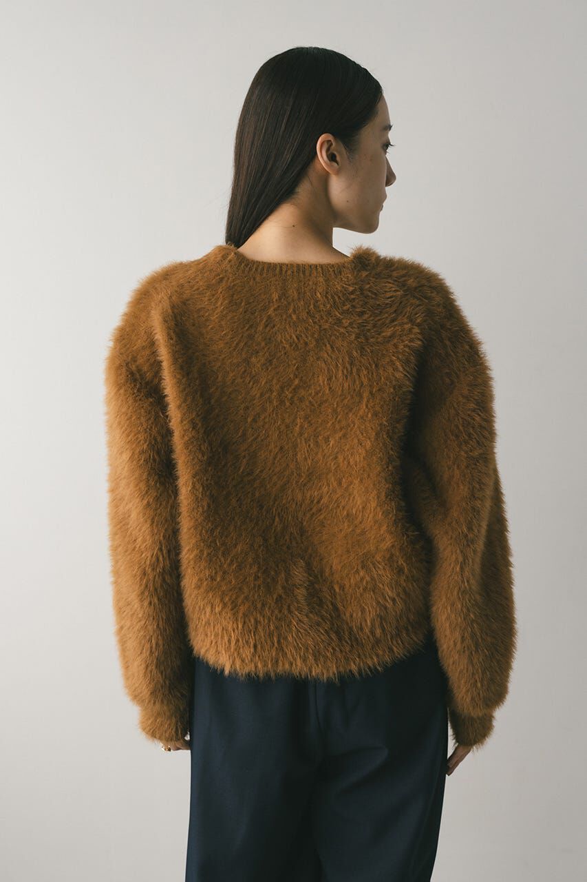 STYLEMIXER「ダブルクロスシャギーニットカーデ」|カーディガン|