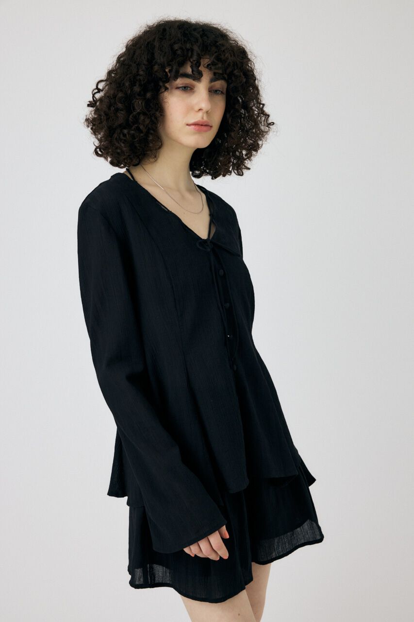 MOUSSY「SLEEVE FLARE シャツ & スカート」|ワンピース|