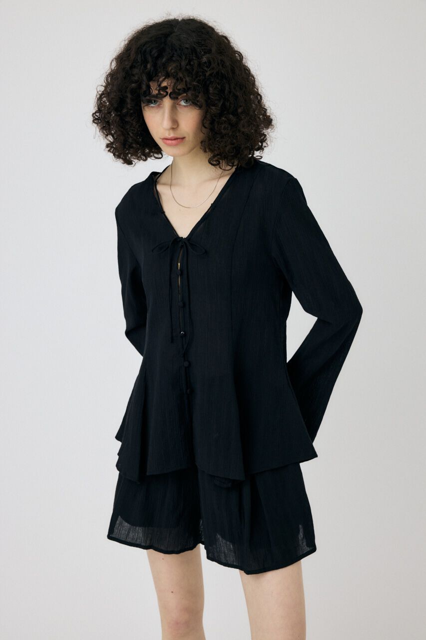 MOUSSY「SLEEVE FLARE シャツ & スカート」|ワンピース|